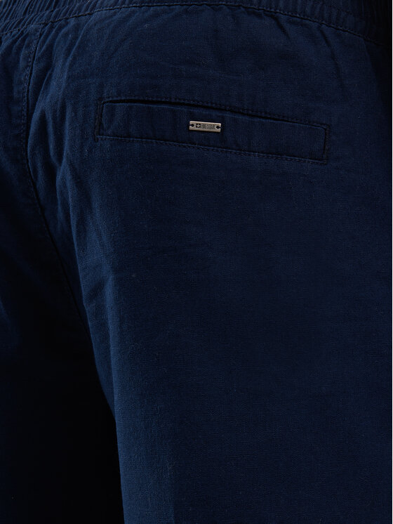 BIG STAR BIG STAR Szorty materiałowe LINESI Granatowy Basic Fit
