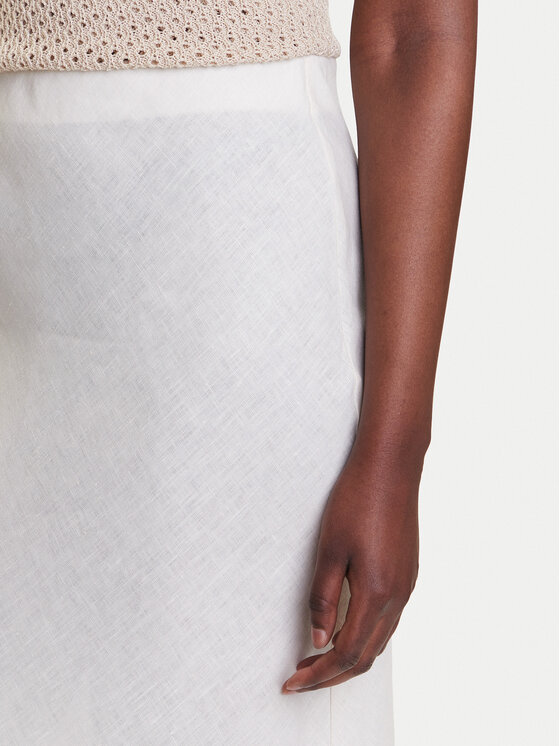 Marella Marella Gonna midi Desio 2515101032 Bianco Regular Fit