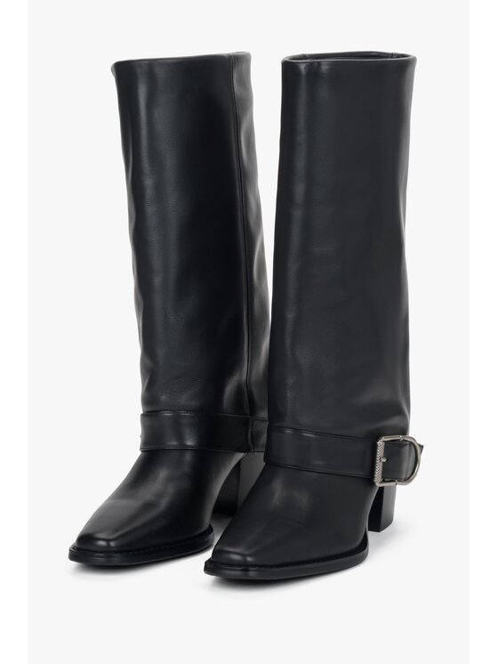 Estro Estro Καουμπόικες Μπότες & Μποτάκια ER00118499 Μαύρο