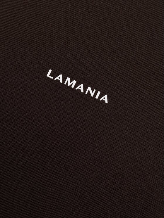 La Mania La Mania T-Shirt RIHO Brązowy ciemny Basic Fit