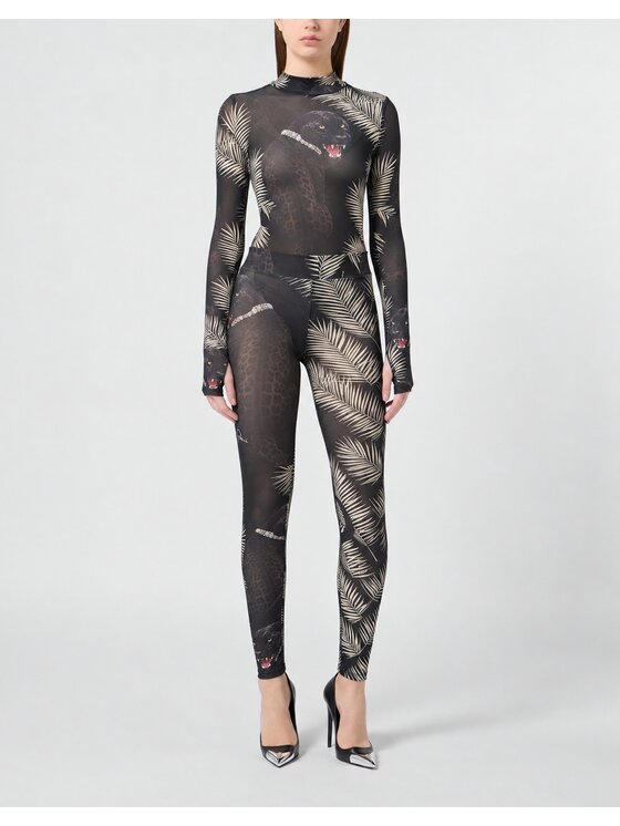 PHILIPP PLEIN PHILIPP PLEIN Body 32161 Czarny Skin Tight Fit