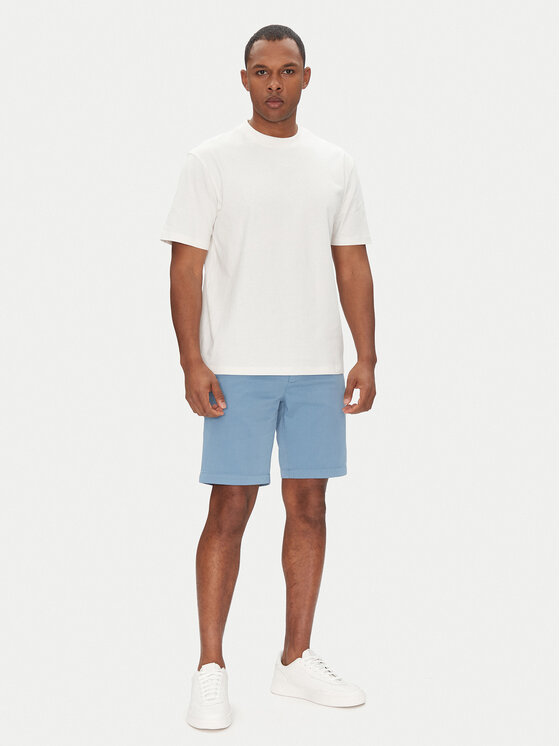 BOSS BOSS Шорти з тканини Chino-Slim-Shorts 50536723 Голубий Regular Fit
