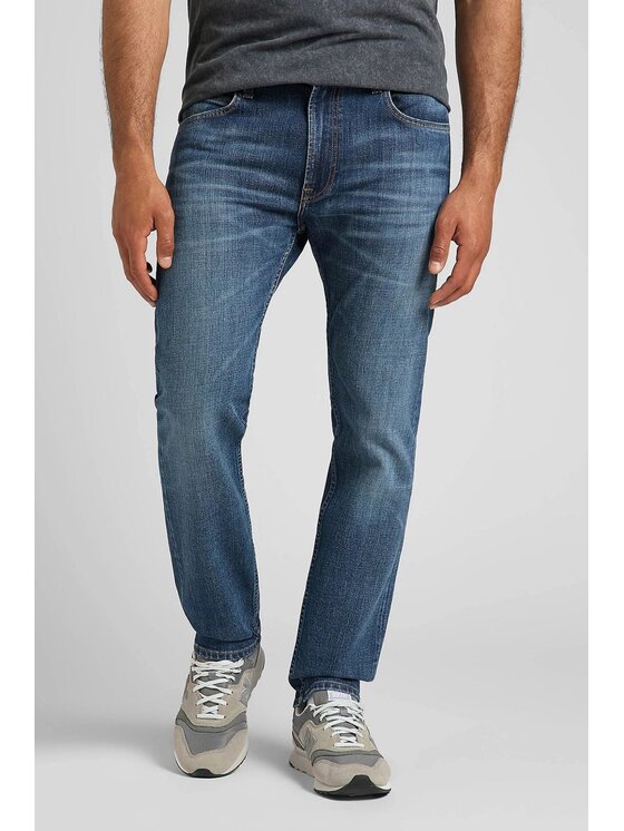 Lee Lee Jeansy RIDER Niebieski Slim Fit