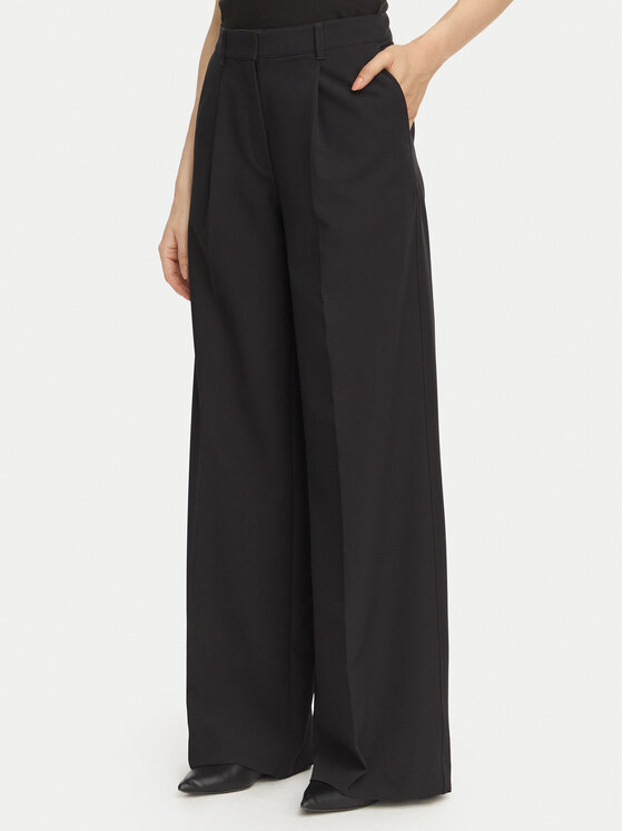 BOSS BOSS Spodnie materiałowe C_Tiwi2 50580299 Czarny Regular Fit