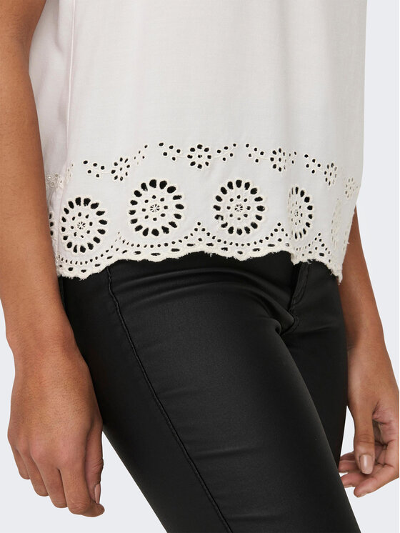 ONLY ONLY Μπλουζάκι 15296317 Λευκό Regular Fit