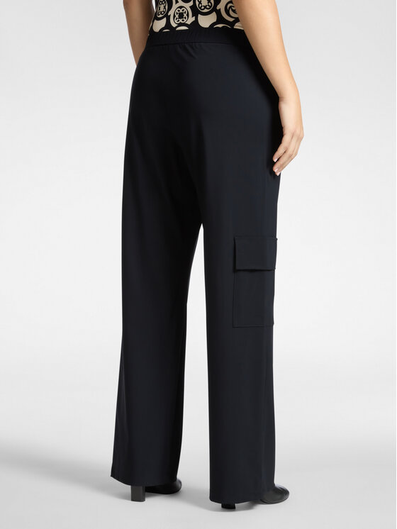 Elena Mirò Elena Mirò Spodnie materiałowe P081Z000175N033 Czarny Regular Fit