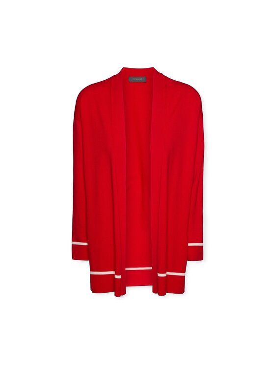 Elena Mirò Elena Mirò Cardigan M564Z000705N0A4 Rosso Regular Fit