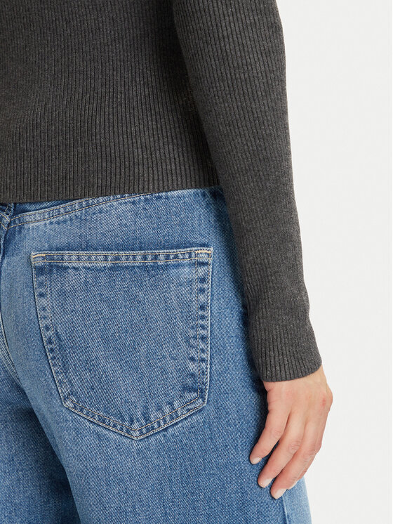 Vero Moda Vero Moda Sweter Siljerib 10336674 Szary Slim Fit