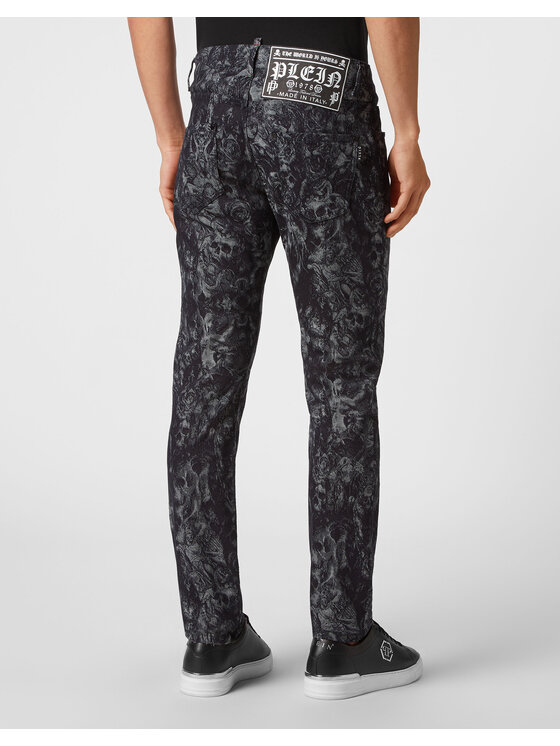 PHILIPP PLEIN PHILIPP PLEIN Jeansy 579 Černá Straight Leg
