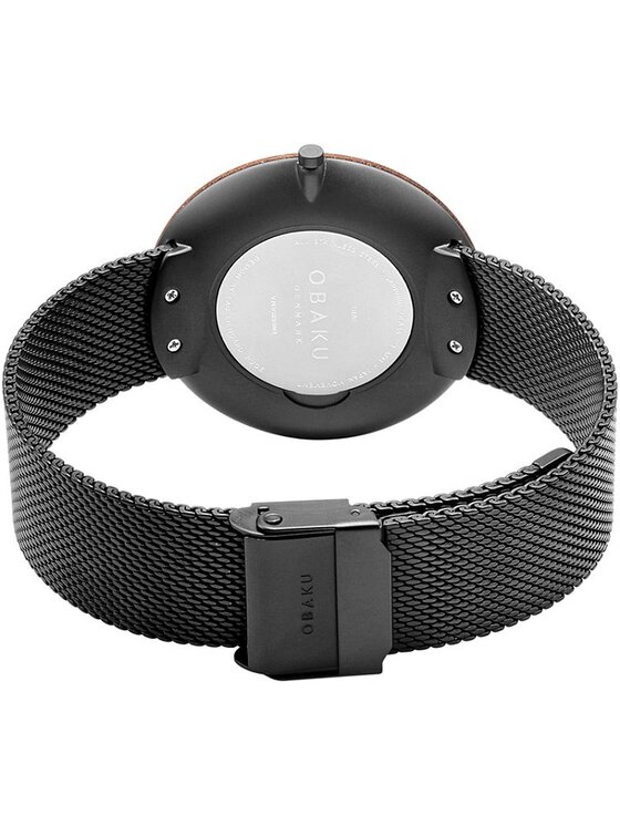 Obaku Obaku Zegarek V245GXBBMB Czarny