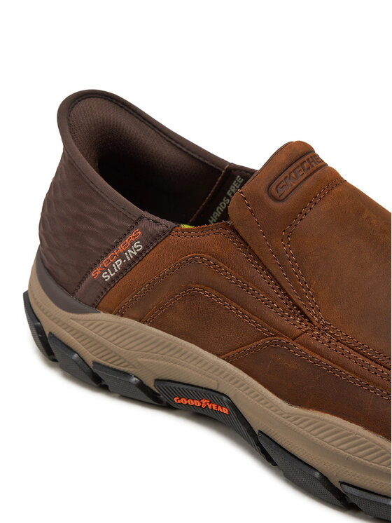 Skechers Skechers Sneakersy Skechers Slip-Ins Respected - Elgin Brązowy