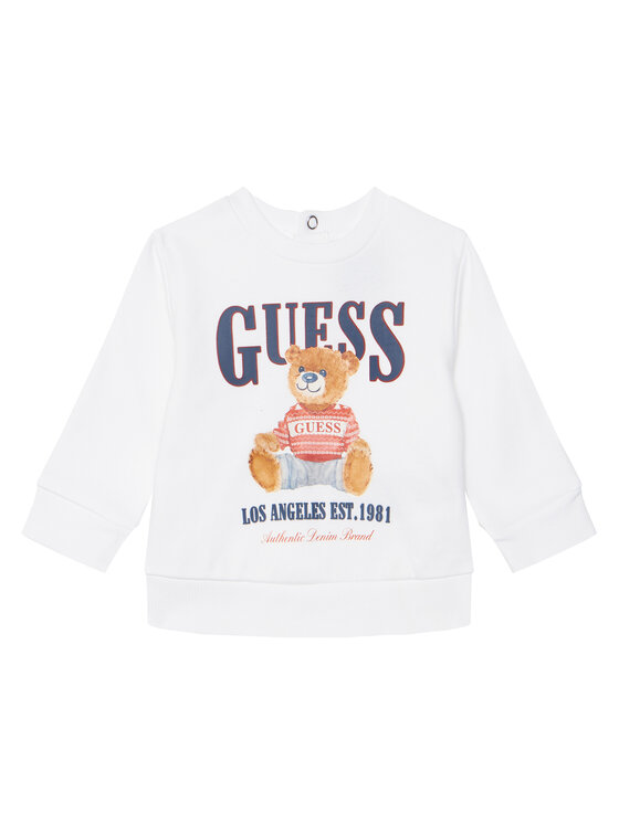 Guess Guess Sada mikina a látkové kalhoty I5BG01 KAD74 Bílá Regular Fit