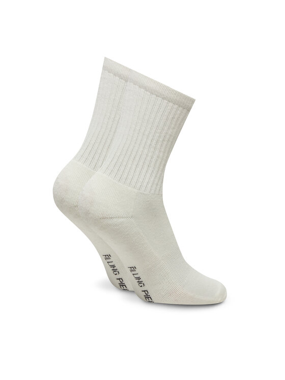 Filling Pieces Filling Pieces Hosszú férfi zokni Patch 68513711901 Fehér