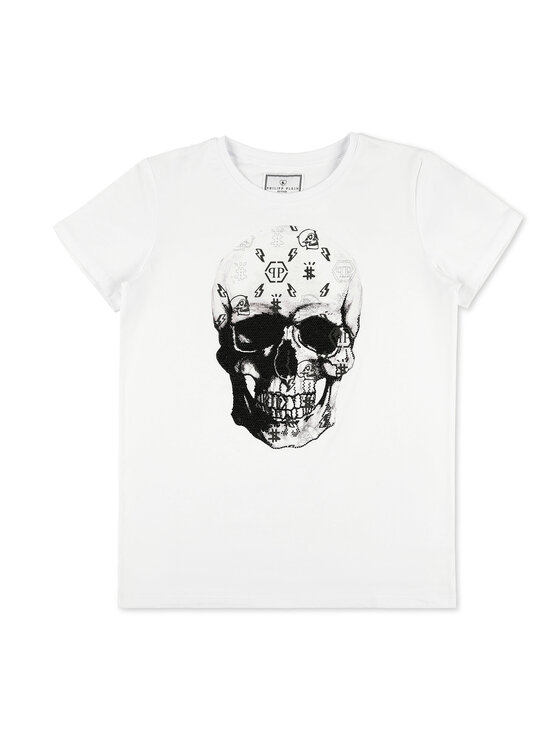 PHILIPP PLEIN PHILIPP PLEIN T-Shirt 3291 Biały Regular Fit