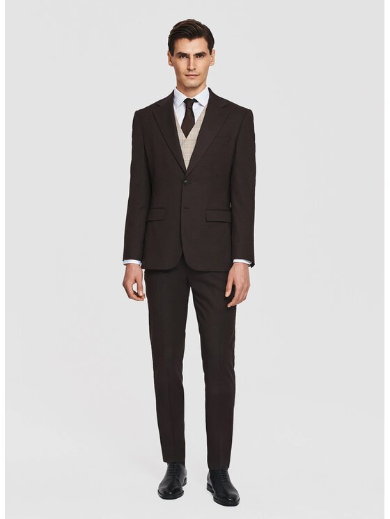 Pako Lorente Pako Lorente Marynarka P26SF-3G-013 Brązowy Slim Fit