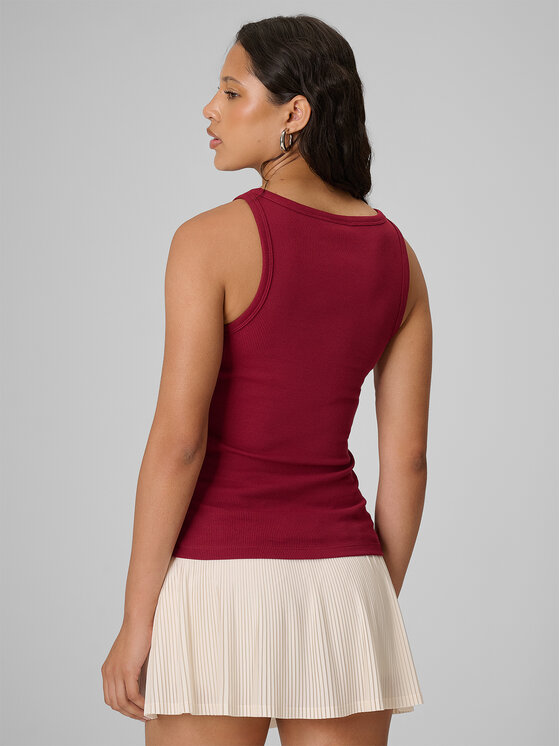 4F 4F Top COURT SOCIETY Bordowy Slim Fit