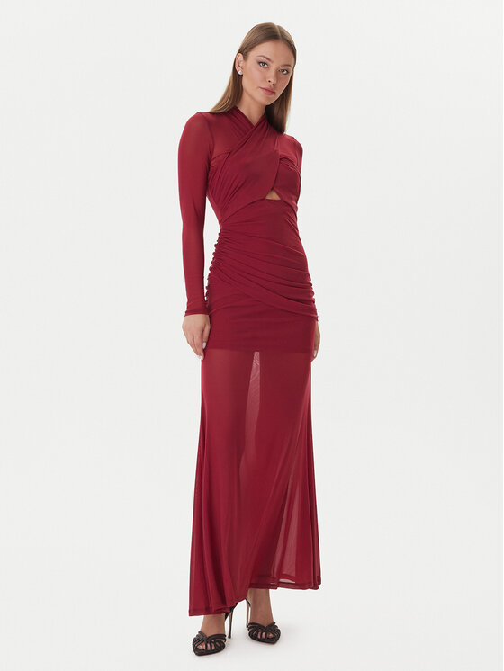 Bardot Bardot Večerní šaty Veria 59987DB Bordó Regular Fit