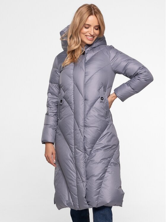 Perso Perso Kurtka damska BLH251037FX Niebieski Regular Fit