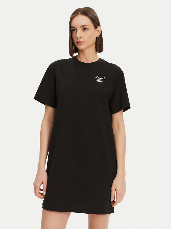 Lacoste Lacoste Hétköznapi ruha EF9573 Fekete Regular Fit