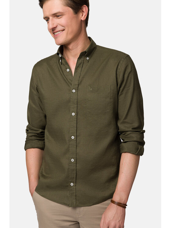 Lancerto Lancerto Koszula Enola KO073123000023 Zielony Slim Fit