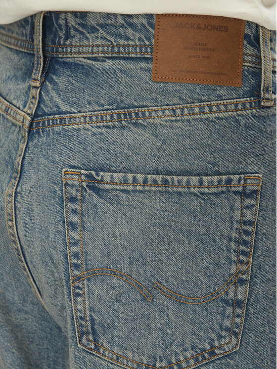 Jack & Jones Jack & Jones Džínové šortky Iron 12272552 Modrá Baggy Fit