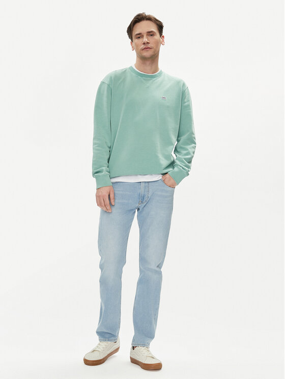 Lee Lee Bluza Plain 112349100 Zielony Regular Fit