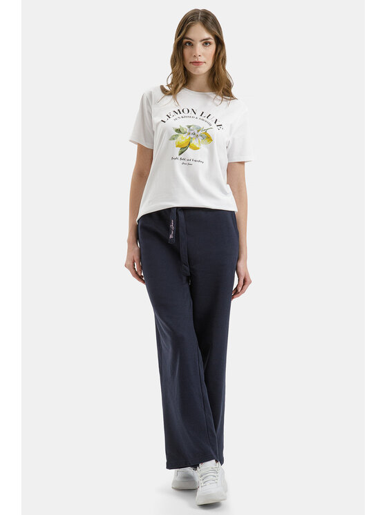 Cross Jeans Cross Jeans T-Shirt 56269-008 Biały