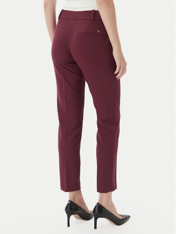 HUGO HUGO Hlače iz tkanine Hedima-1 50544742 Vijolična Slim Fit