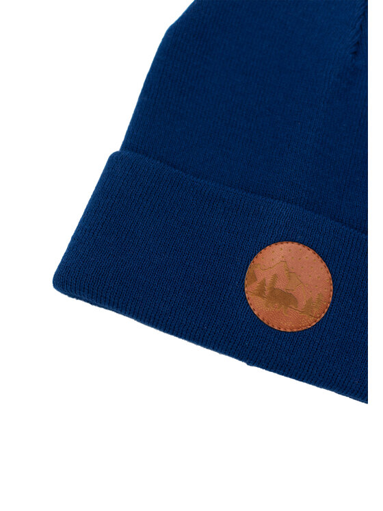 Kabak Kabak Czapka klasyczna beanie Granatowy