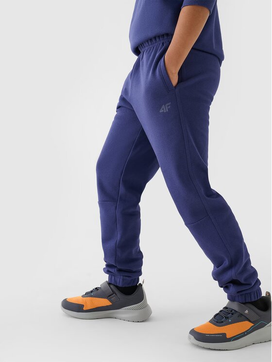4F 4F Pantaloni da tuta 4FJRAW24TTROM1175-31S Blu scuro Regular Fit