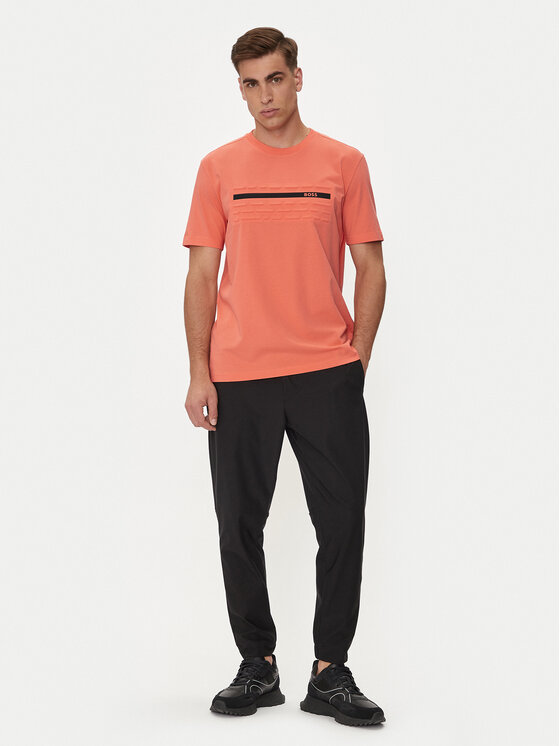 BOSS BOSS Majica Tee 4 50513010 Oranžna Regular Fit
