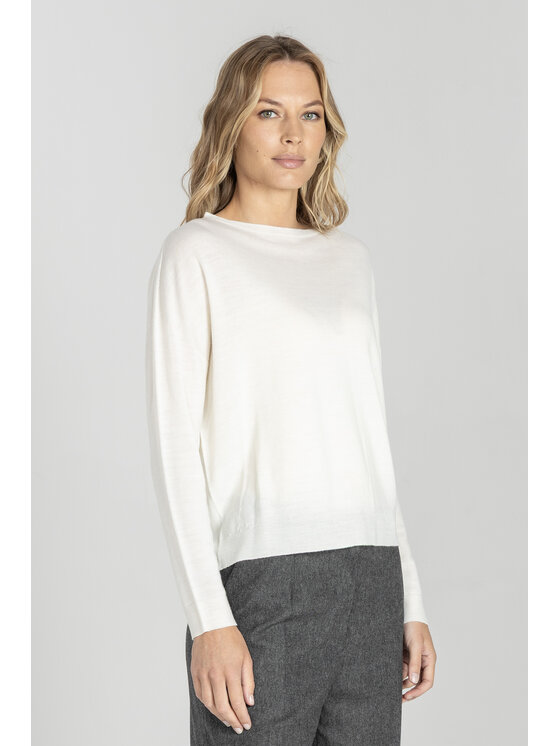 Deni Cler Milano Deni Cler Milano Sweter T-DC-S473-E5-90-11-1 Écru Regular Fit
