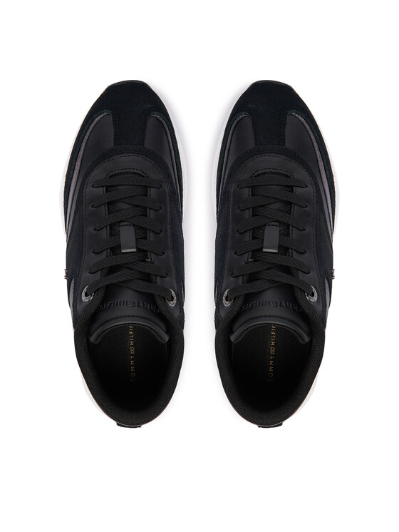 Tommy Hilfiger Tommy Hilfiger Tenisice Th Modern Sporty Runner Leather FW0FW09590 Crna