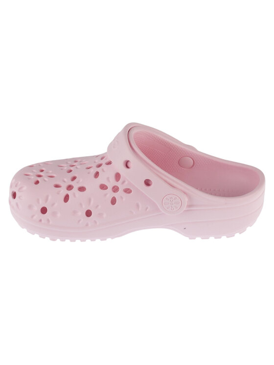 Crocs Crocs Ciabatte Classic Floral Cut Out Clog Kids Rosa