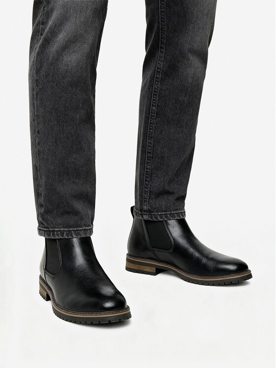 Lanetti Lanetti Klassische Stiefeletten CEO-1897 124AM Schwarz