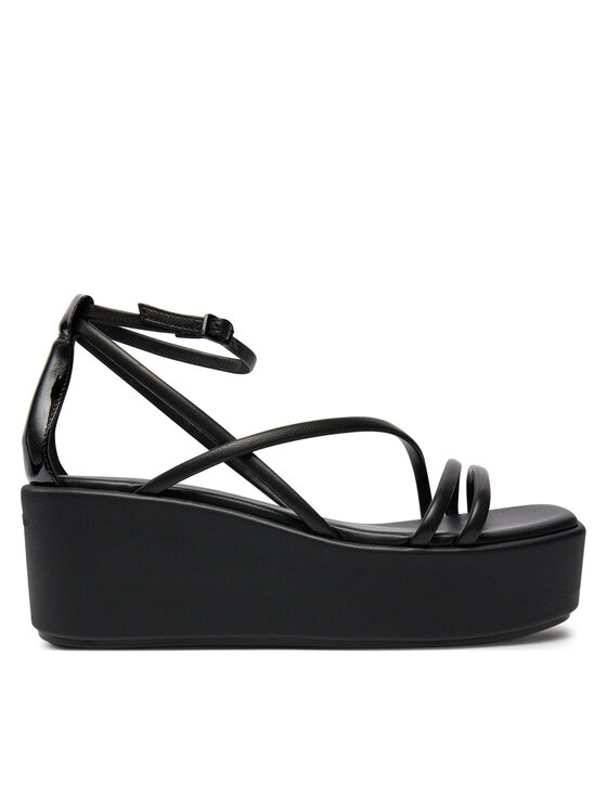 Calvin Klein Sandali Wedge Sandal 30 Lth HW0HW01949 Nero Modivo