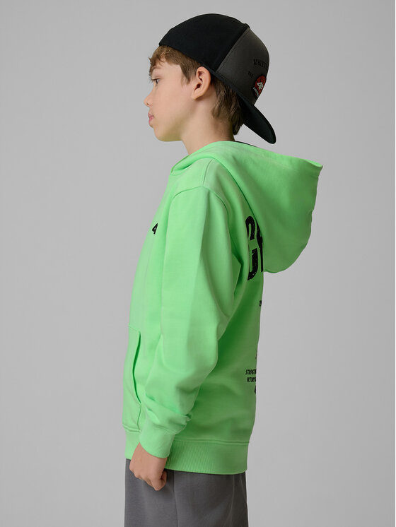4F 4F Bluza STREET SPORT Zielony Regular Fit
