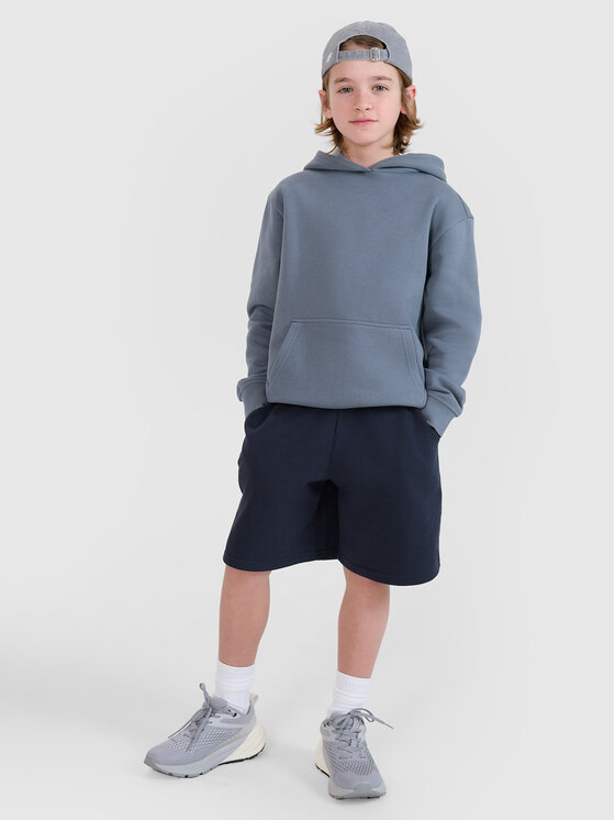 4F 4F Bluza BASIC+ Turkusowy Oversize