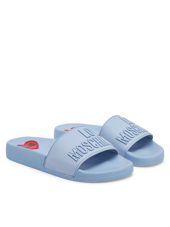 LOVE MOSCHINO LOVE MOSCHINO Klapki JA28052G1MI15712 Niebieski
