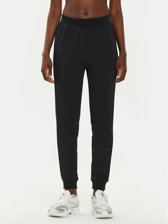 Calvin Klein Performance Teplákové nohavice 00GWF4P601 Čierna Regular Fit