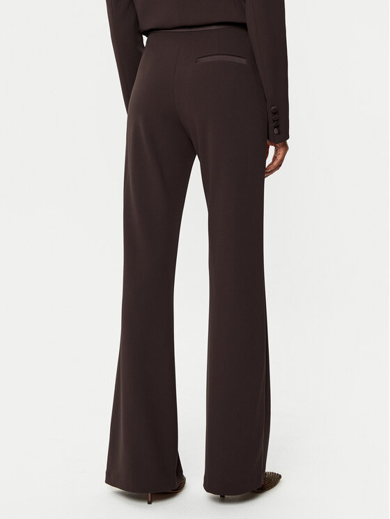 Imperial Imperial Bavlnené nohavice P5E7IAW Hnedá Flare Fit