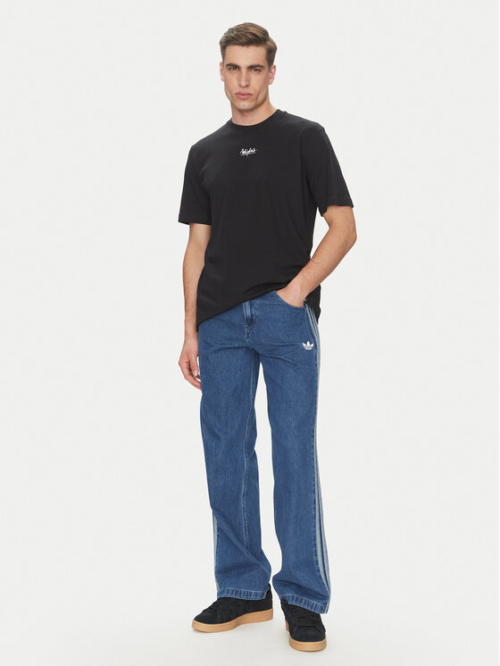 adidas adidas Тишърт Lounge Still Life Lemons Graphic JN7367 Черен Regular Fit