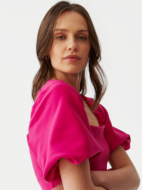 Tatuum Tatuum Коктейльна сукня Semiko T2406.195 Рожевий Slim Fit