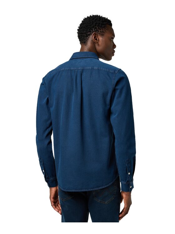 Wrangler Wrangler Koszula 112371548 Granatowy Regular Fit