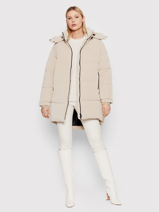 Calvin Klein Jeans Calvin Klein Jeans Зимно яке J20J216873 Бежов Oversize