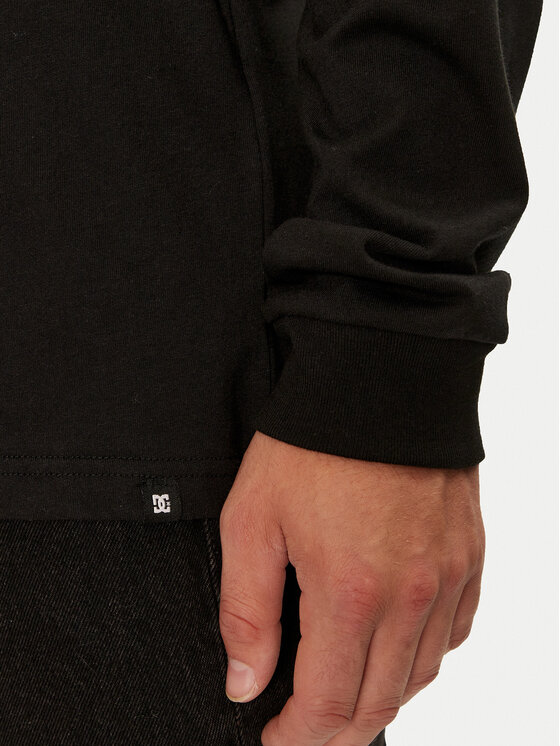 DC DC Тениска с дълъг ръкав Star ADYZT05372 Черен Regular Fit