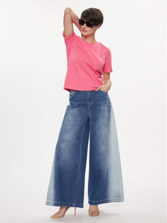 Please Please Jeans hlače P2V3EH0NOX Modra Wide Fit