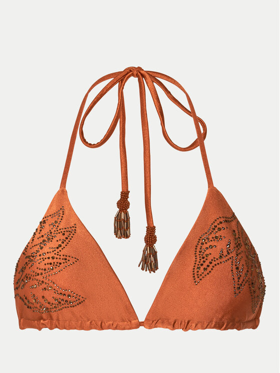 Maaji Maaji Góra od bikini Satin Umber Balmy PT3195STR037 Brązowy
