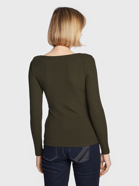 Guess Guess Блузка Karlee Jewel W2YP46 KBCO2 Зелений Slim Fit