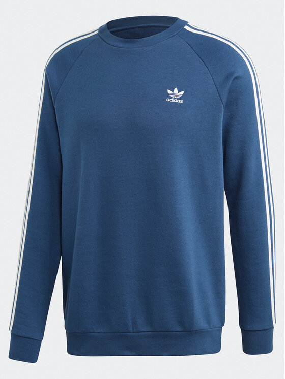 adidas Bluza 3-Stripes Crewneck Sweatshirt FM3778 Niebieski Regular Fit |  Modivo.pl